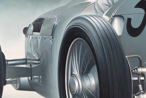 Bergkönig at Shelsley Walsh Painting 02