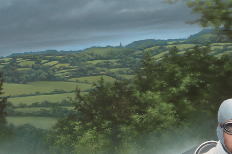 Bergkönig at Shelsley Walsh Painting 04