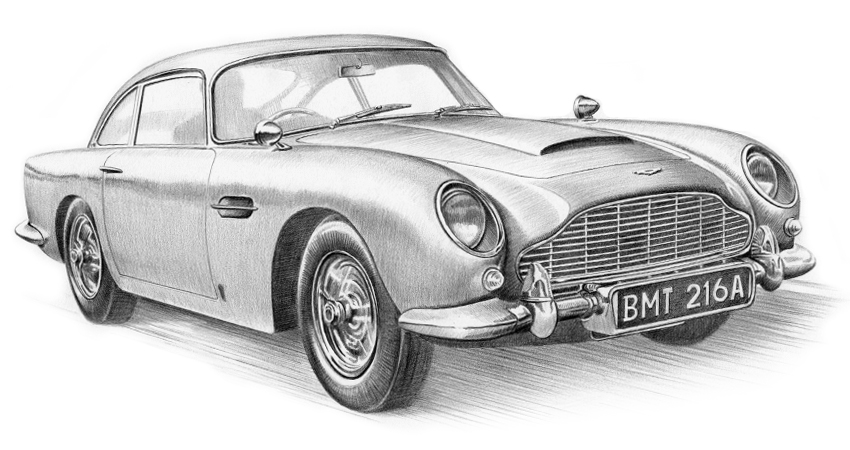 Aston Martin DB9 Sketch