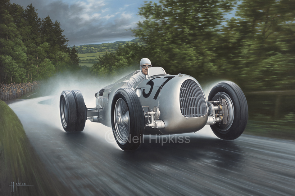 Aviation Art - Bergkönig at Shelsley Walsh