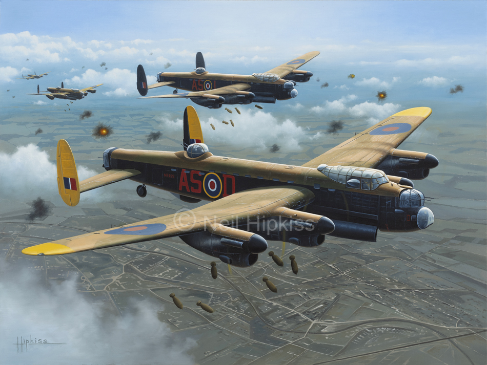 Aviation Art - D-Dog Over Hildesheim